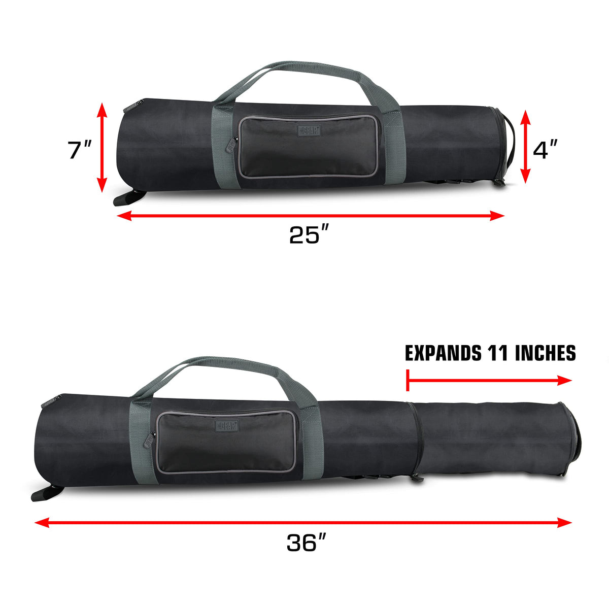 USA Gear Refractor Telescope Case - Holds Telescopes/Tripod 21 to 35 inches - Adjustable Extension, Storage Pocket, Strap - Compatible with ToyerBee