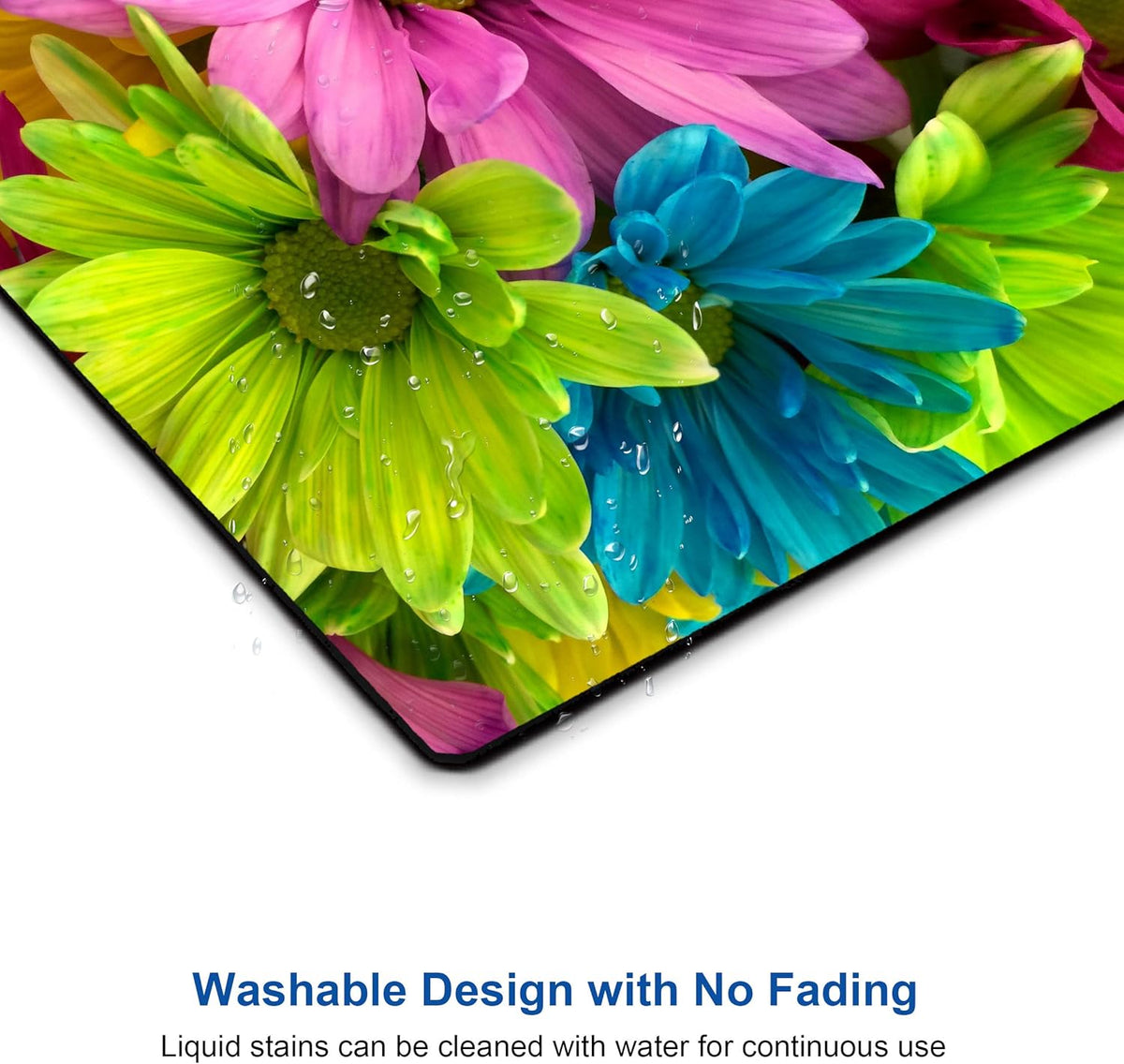 Watercolor Flower Mousepad Computer Mouse pad with Design Personalized Mouse pad for Laptop Computer Office Decoration Accessories Gift