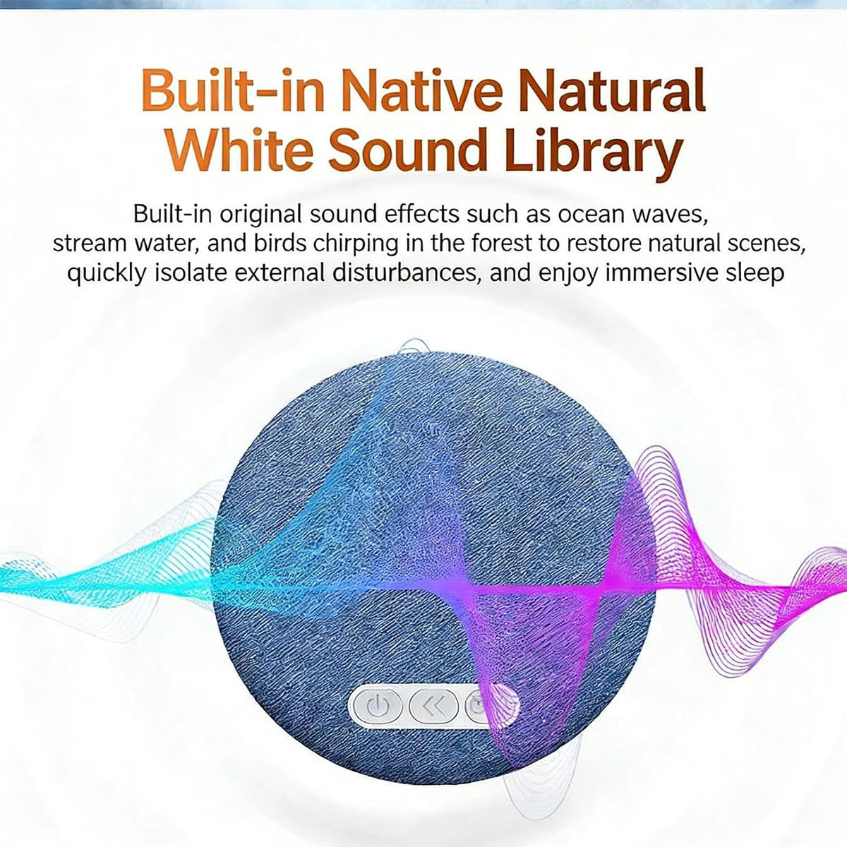 Generic Ultra-Thin Blue Tooth Pillow Speaker for Sleeping, Under Pillow Speaker with White Noise & Sleep Timer