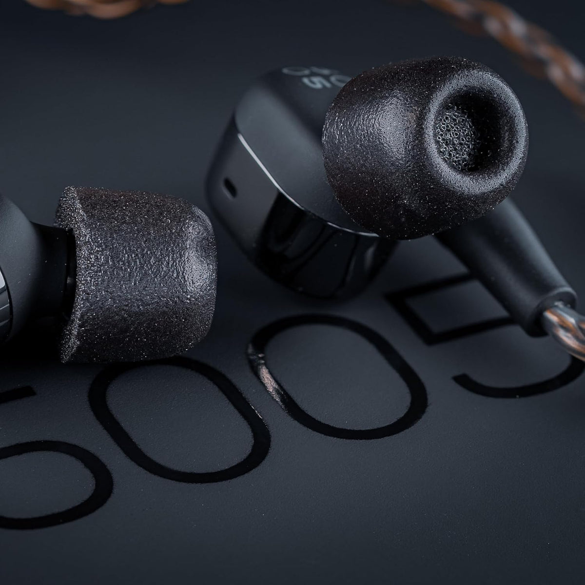 Comply 500 Core Series | Memory Foam Replacement IEM Ear Tips for KZ, Moondrop, FiiO Sennheiser & More | Superior Noise Isolation, Ultimate Comfort, Secure Fit | Oval, Black (S/M/L) (3 Pairs)
