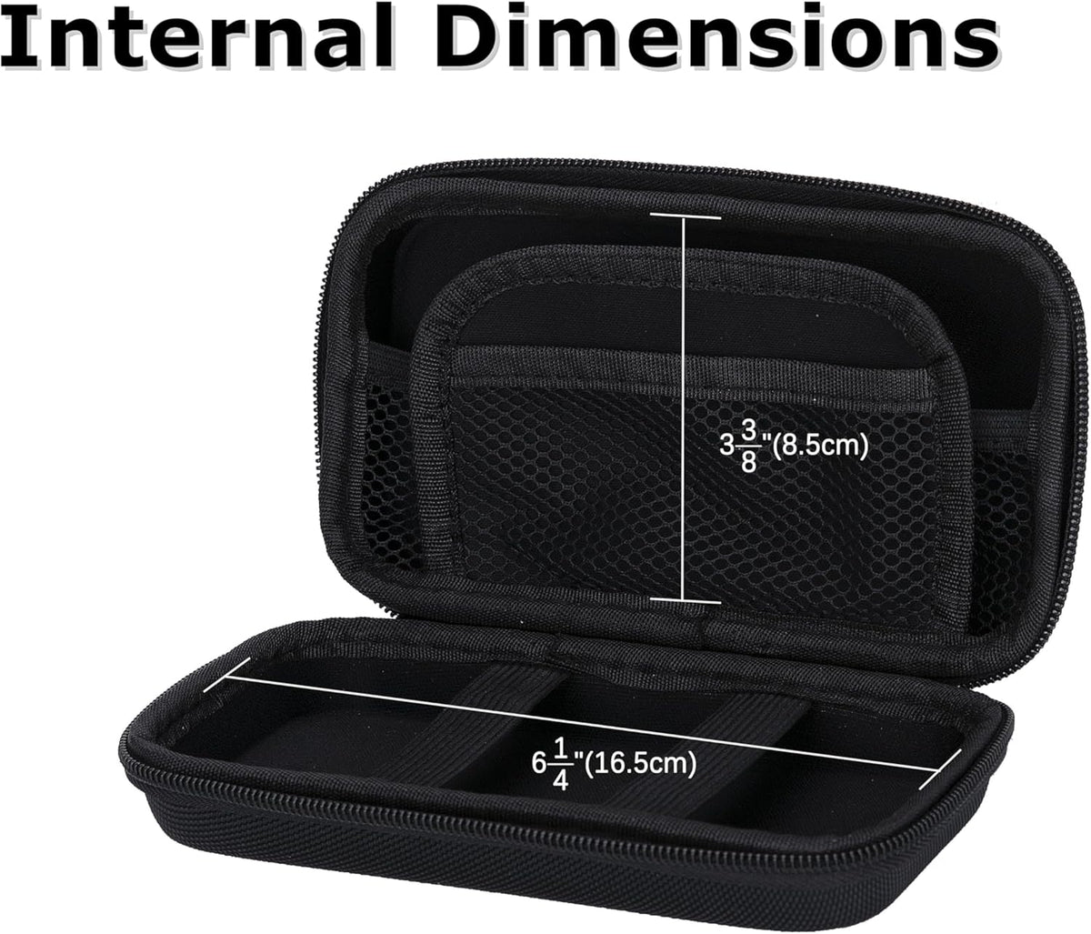 Ginsco Hard Shell Protection Case Electronic Accessories Organizer Pouch for MacBook Air/pro Adapter Chargers Cables