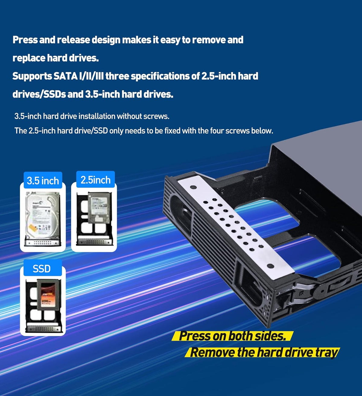 IO CREST 10Gbps Single Bay USB Type-C Enclosure for 2.5" & 3.5" SATA HDD
