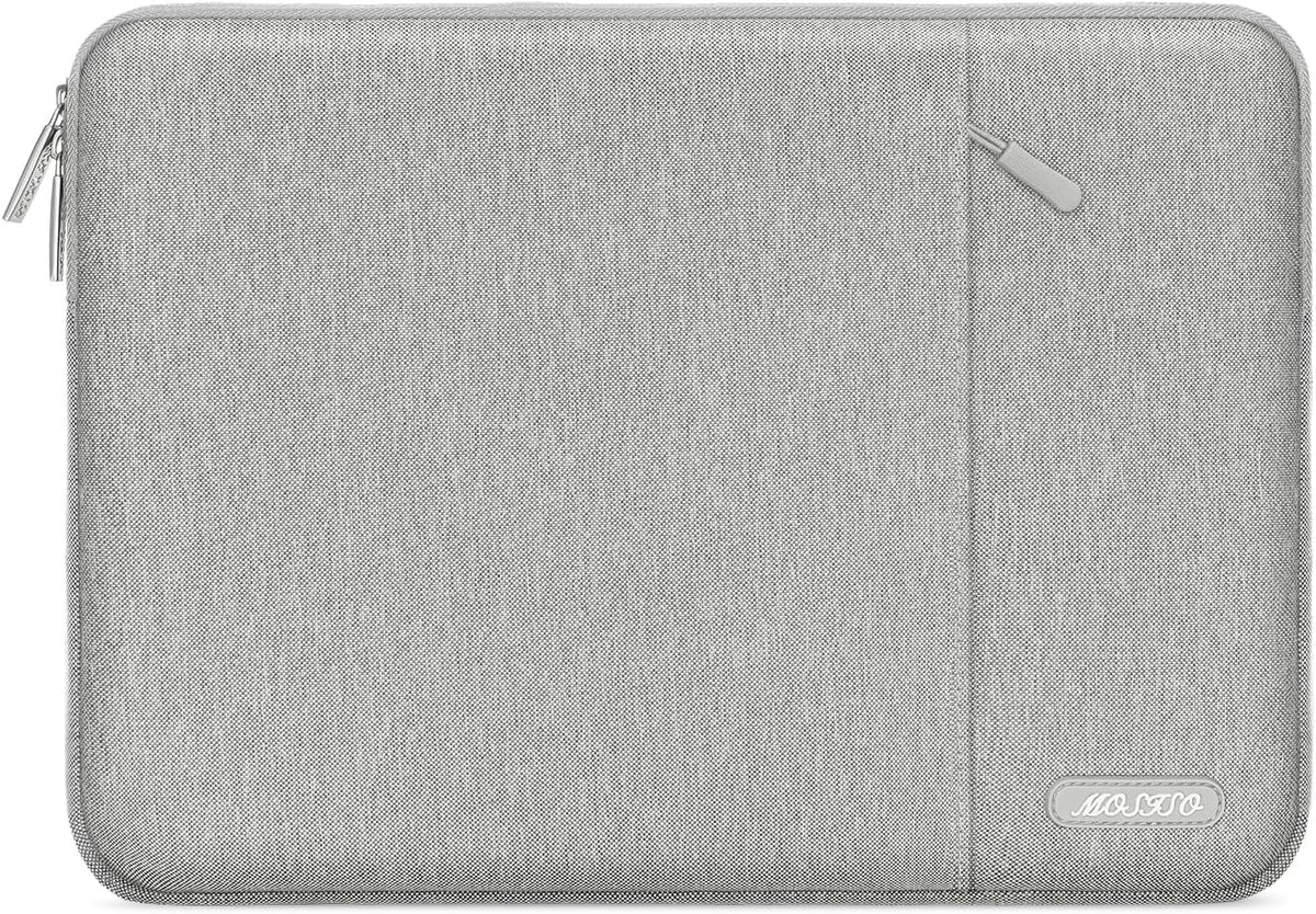 MOSISO Laptop Case 18.5 inch, 18-18.5 inch Laptop Sleeve Compatible with ASUS Gaming Monitor HP Dell Lenovo Notebook, Polyester Vertical Computer Sleeve Bag with Pocket, Gray