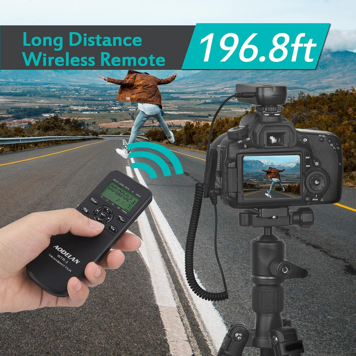 Wireless Shutter Camera Remote Intervalometer Timer Compatible with Sony a9, a9M2, a7, a7M2, a7M3, a7RM2, a7RM4, a7SM2, a6600, a6500, a6400, a6100, ZV-1; Replaces Sony RM-SPR1 Cable