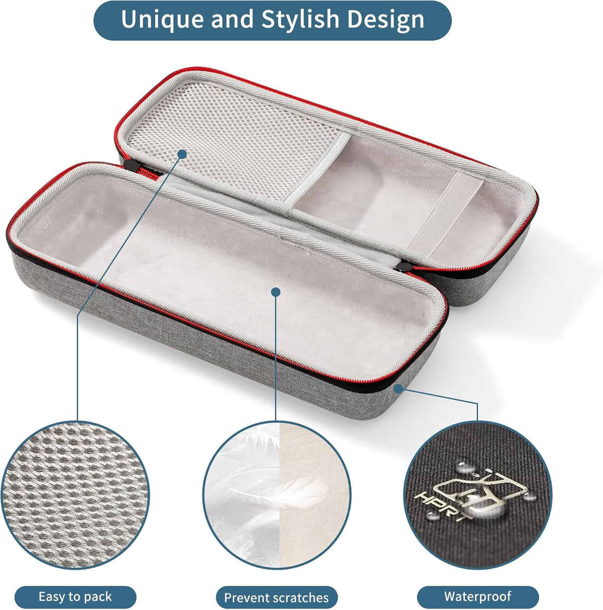 HPRT Portable Carry Case Compatible Pooolitech MT810 Portable Printers Waterproof Shockproof Scratch Resistant Compact Lightweight