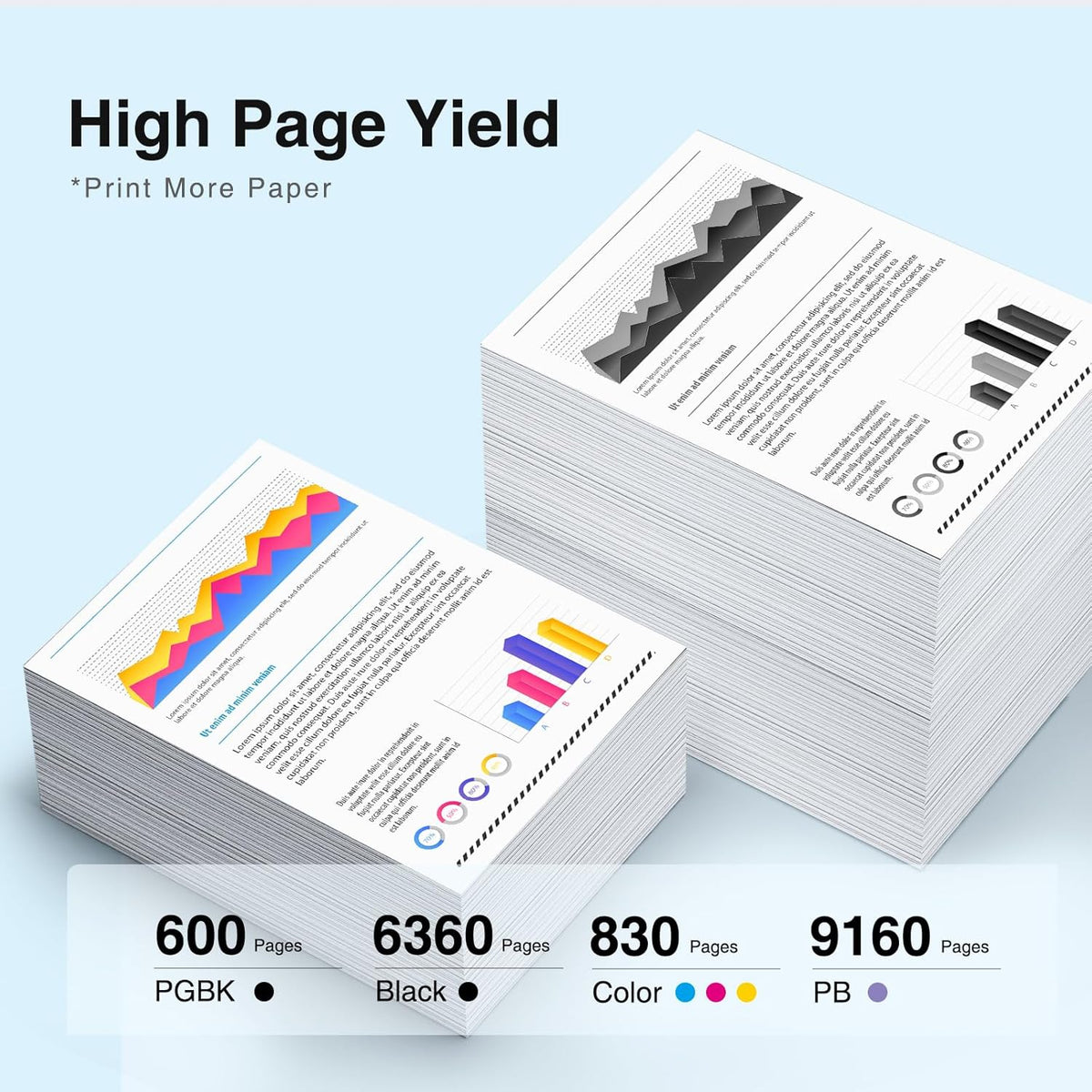 PGI-280XXL CLI-281XXL Replacement for Canon 280 and 281 Ink Cartridges Compatible for Canon TR8620a Ink Cartridges Work for TS9120 TS8120 TS8220 TS8320 TR8620 TR8520 (PGBK,BK,C,M,Y,PB) 6 Color Pack