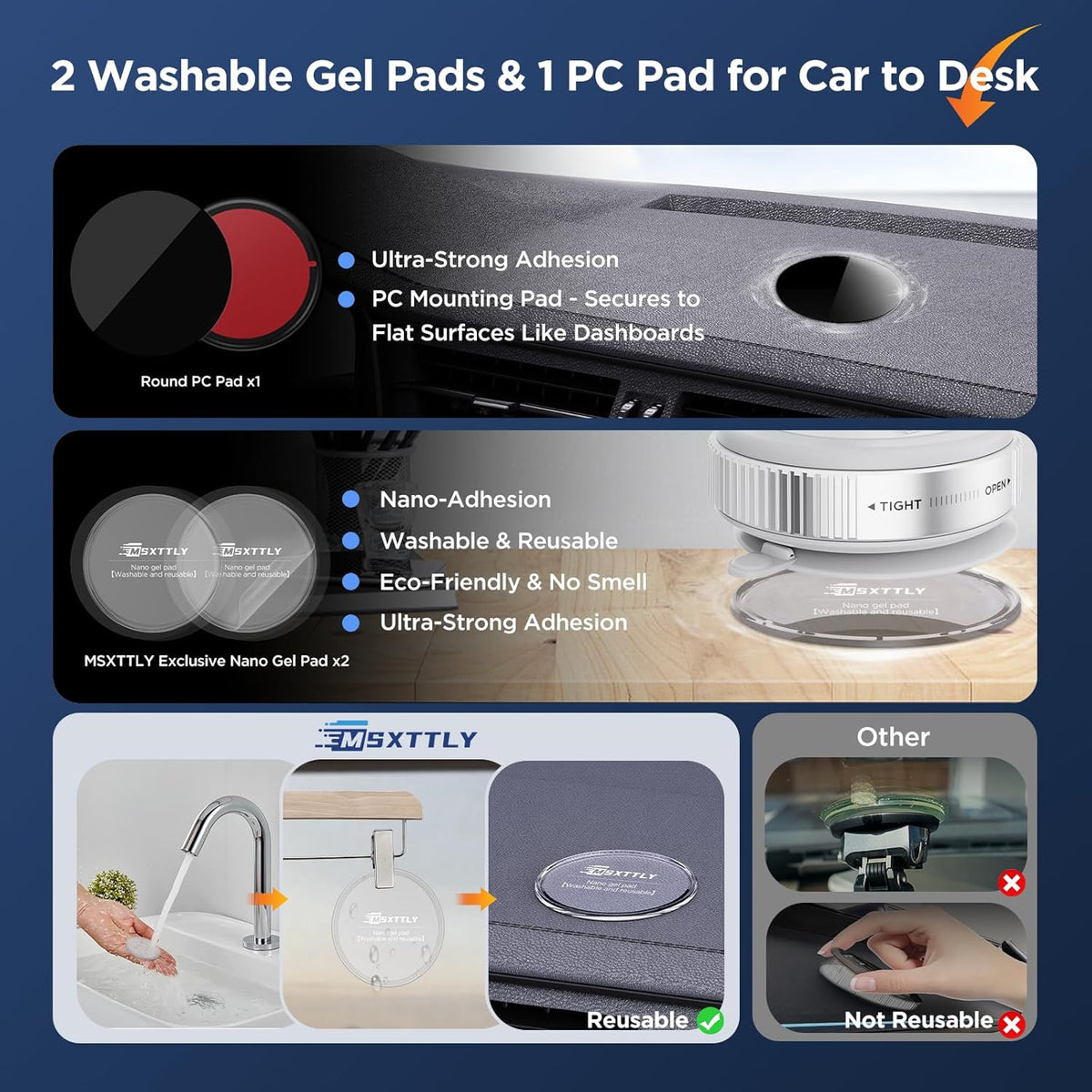 Vacuum Magnetic Phone Holder for Car Suction Cup Phone Mount Adjustable Suction Phone Mount 2026 Upgraded Vacuum Magnetic Phone Stand for All Smartphones White