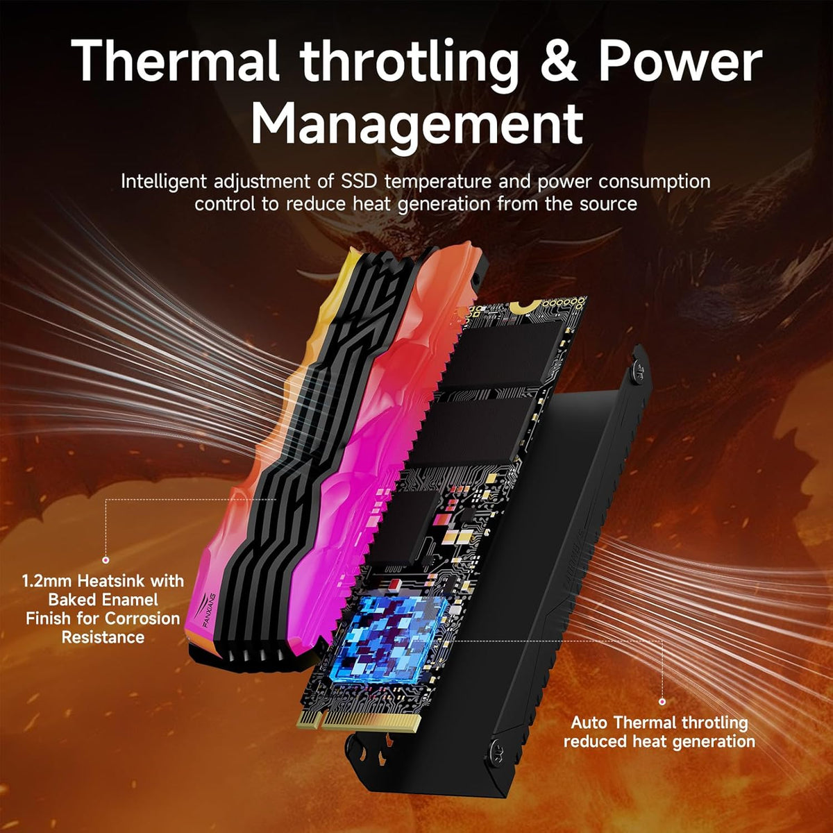 S790R 4TB NVMe M.2 SSD PCIe 4.0 x4, Internal Solid State Drive with RGB Heatsink, Up to 7350MB/s, 3D NAND TLC, PS5 Compatible, Ideal for Gaming, Creators & Professionals