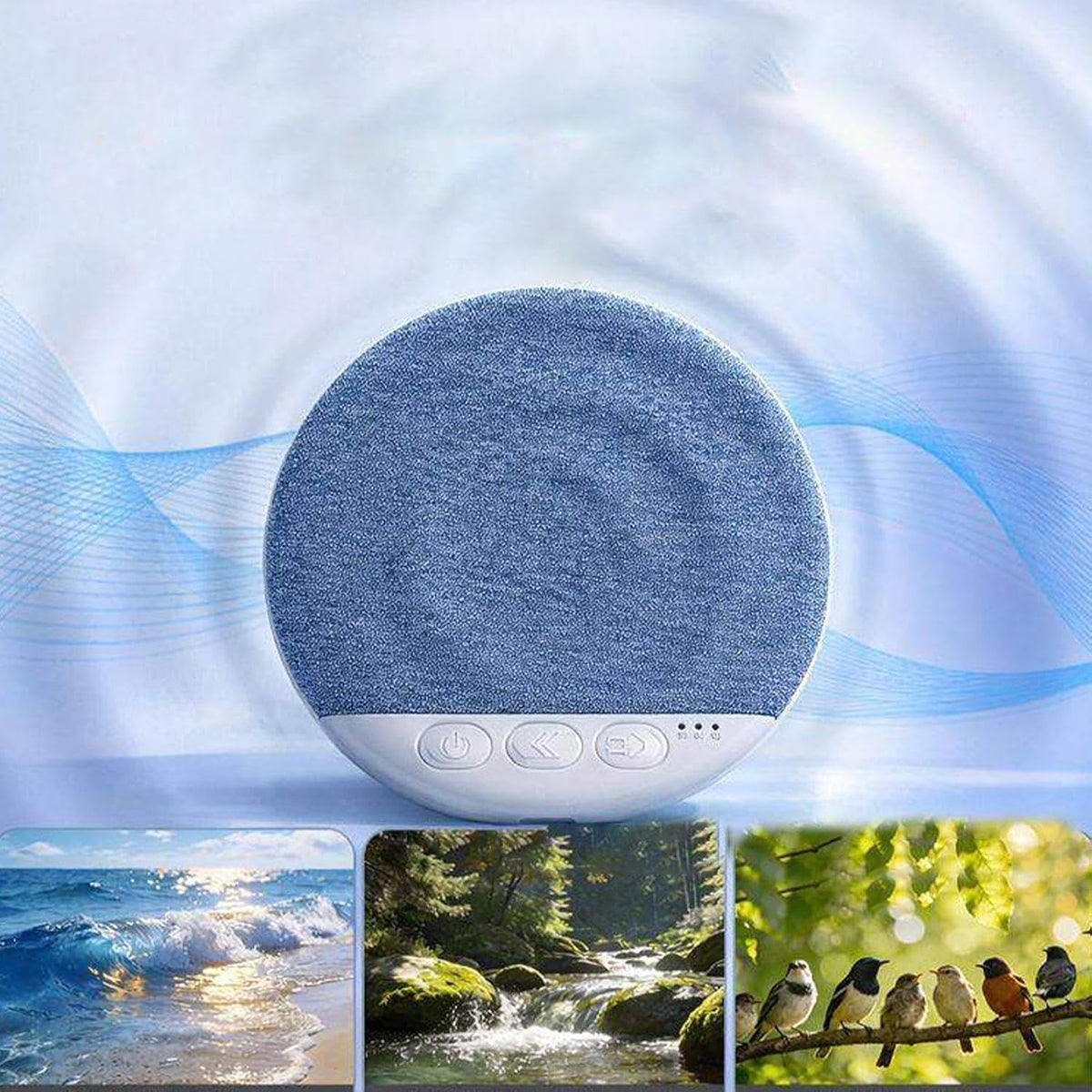Generic Pillow Speaker - Wireless Rechargeable White Noise | Under Pillow Speakers with Soft Sound for Adults Kids Side