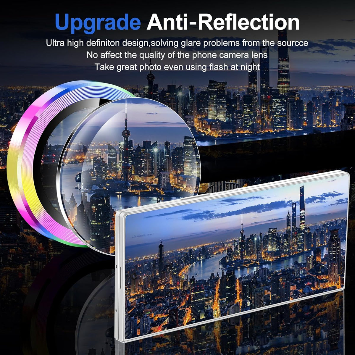 for Samsung Galaxy Z Fold 7 Camera Lens Protector, Individual Metal Ring Tempered Glass Lens Cover, [Strong Adsorption] Scratch Resistant Ultra-Thin HD Clear Lens Cover, 1 Set-Colorful