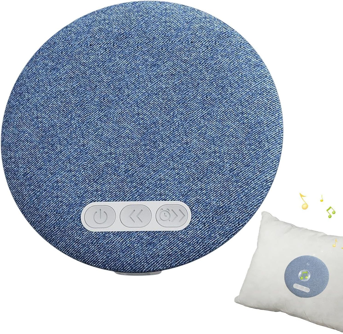 Generic Ultra-Thin Blue Tooth Pillow Speaker for Sleeping, Under Pillow Speaker with White Noise & Sleep Timer