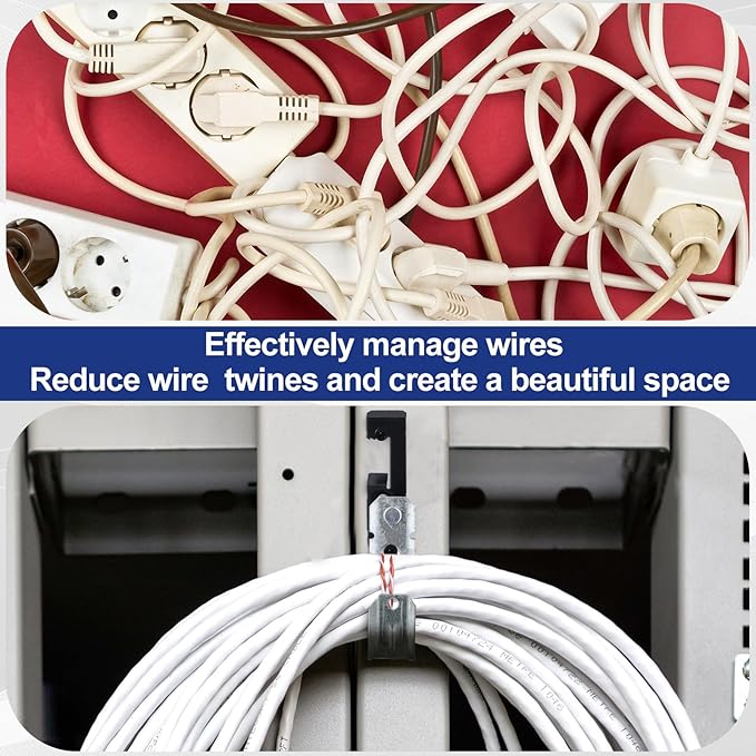 Zonon 25 Pcs J Hooks for Hanging Metal J Hook Hangers Cable Support with Bat Wing Heavy Duty G60 Galvanized Steel Cable Hooks for Attaching Ceiling Wire Threaded Rod (1-5/16 Inch)