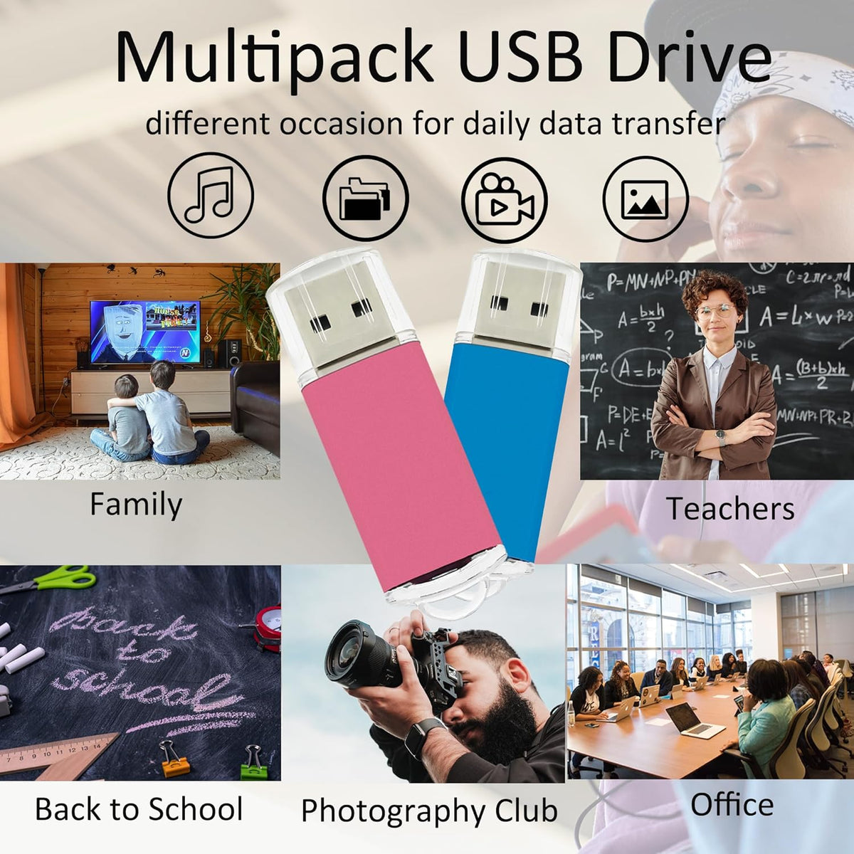 8GB USB Flash Drive 10 Pack Nicepicten USB 2.0 Thumb Drives Metal Jump Zip Drive Memory Stick Pendrive Memoria USB 8 GB with 10PCS Lanyard Label - Mixcolor 10 X 8GB Flash Drives