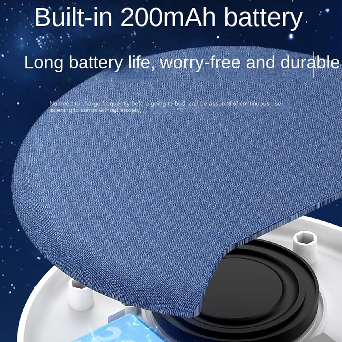 Generic Under Pillow Speaker - Portable Sleep Sound Machine, White Noise Audio Device for Relaxation and Sleep Aid