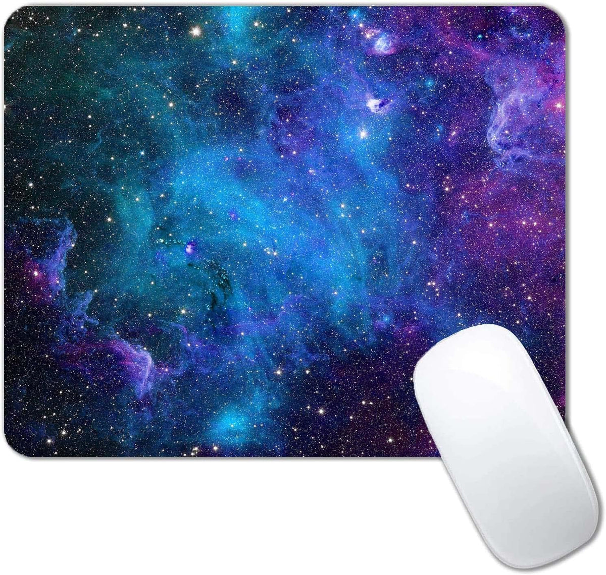 Gaming Mouse Pad,Galaxy Stars Mouse Pad,Mouse Mat Square Waterproof Mouse Pad Non-Slip Rubber Base Mousepad for Office Laptop, 9.5"x7.9"x0.12" Inch