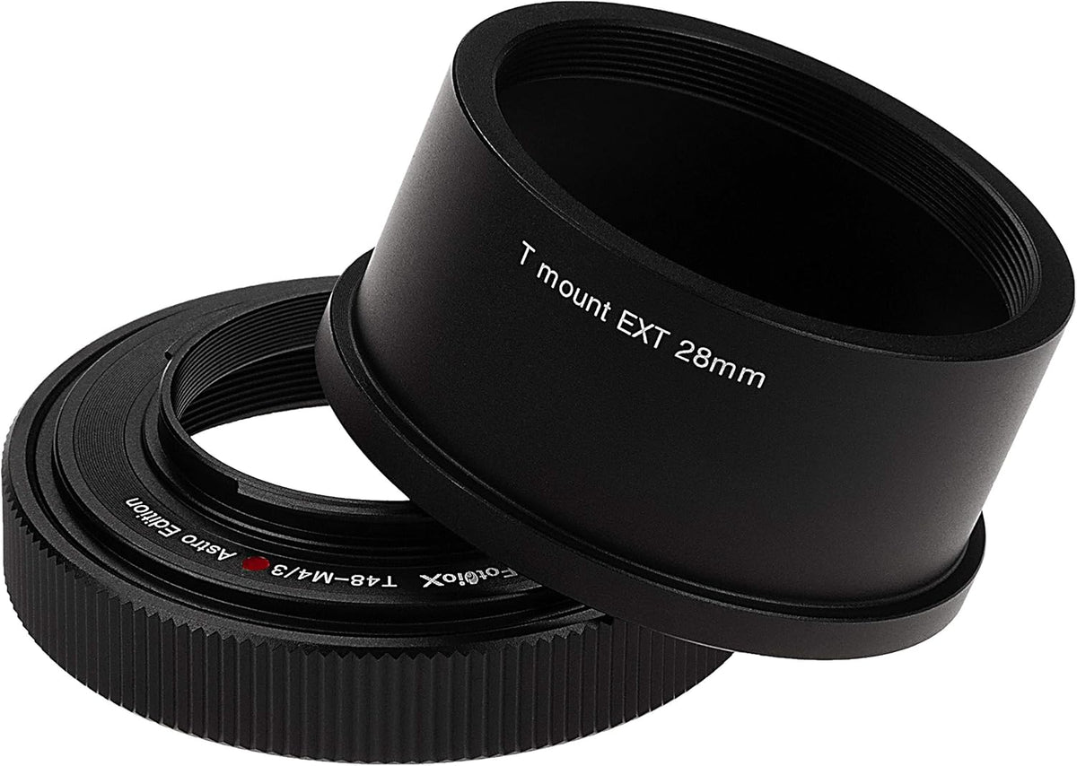 Fotodiox 48mm (x0.75) Lens Adapter Astro Edition - Compatible with T-Mount Wide Field Telescopes to Micro Four Thirds