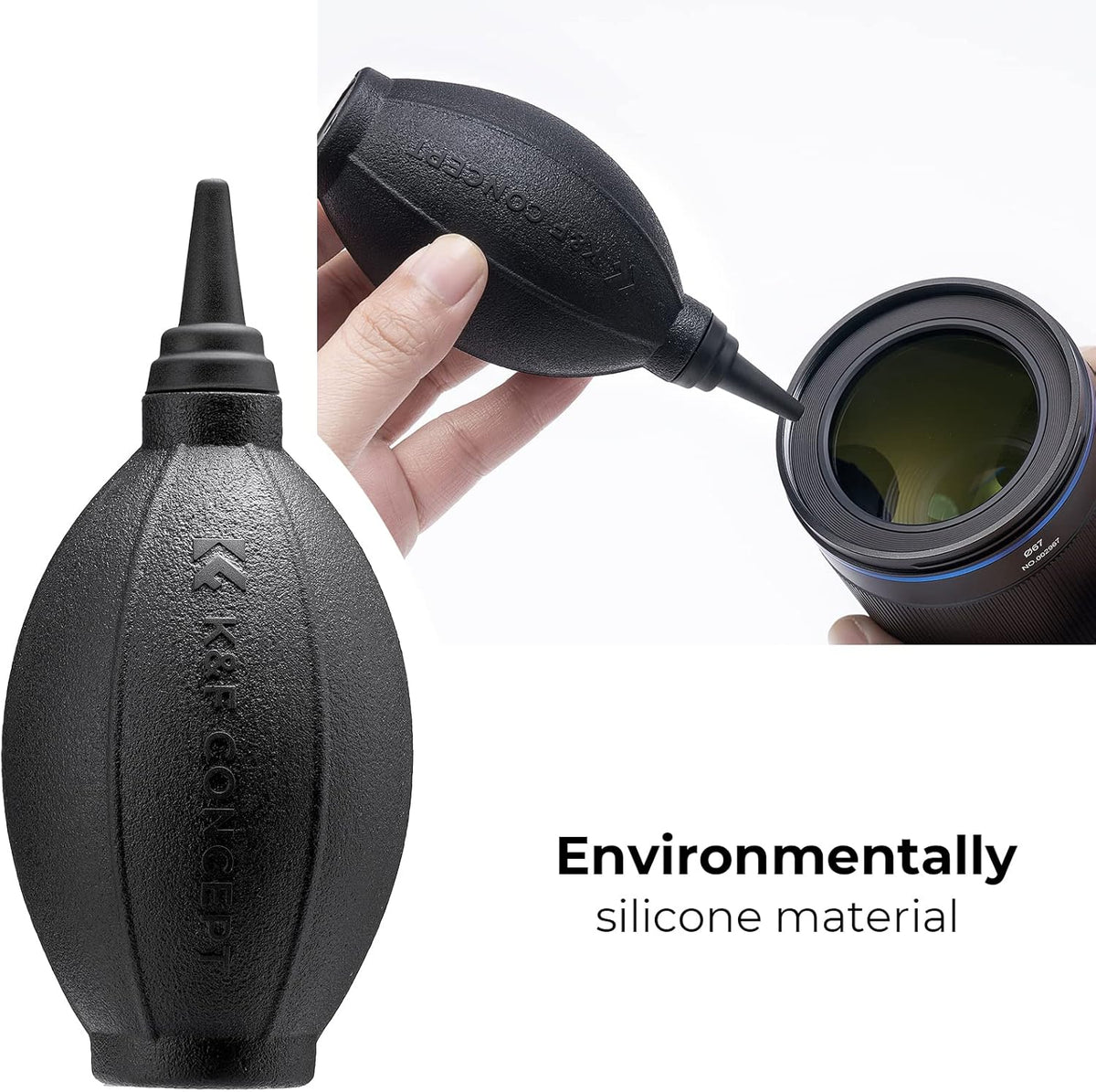 K&F CONCEPT Soft Tip Air Blower, Lens Blower for Digital, DSLR, SLR Cameras, Camera Lenses, Sensitive Electronics and Keyboards Telescope Filters, Rubber Bulb Air Pump Dust Blower