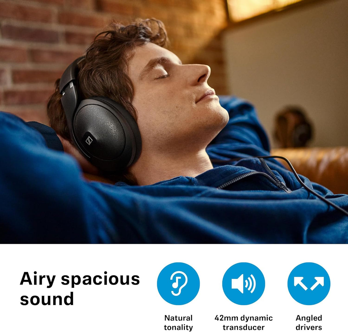 Sennheiser HD 620S - Audiophile Closed-Back Wired Headphones - Premium Stereo Sound with Speaker-Like Spatial Imaging and Optimized Surround, Black