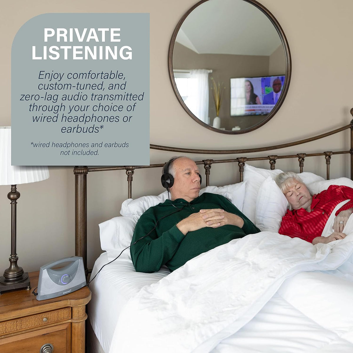 Wireless TV Speakers for Hard of Hearing - Portable, Powerful, and Convenient