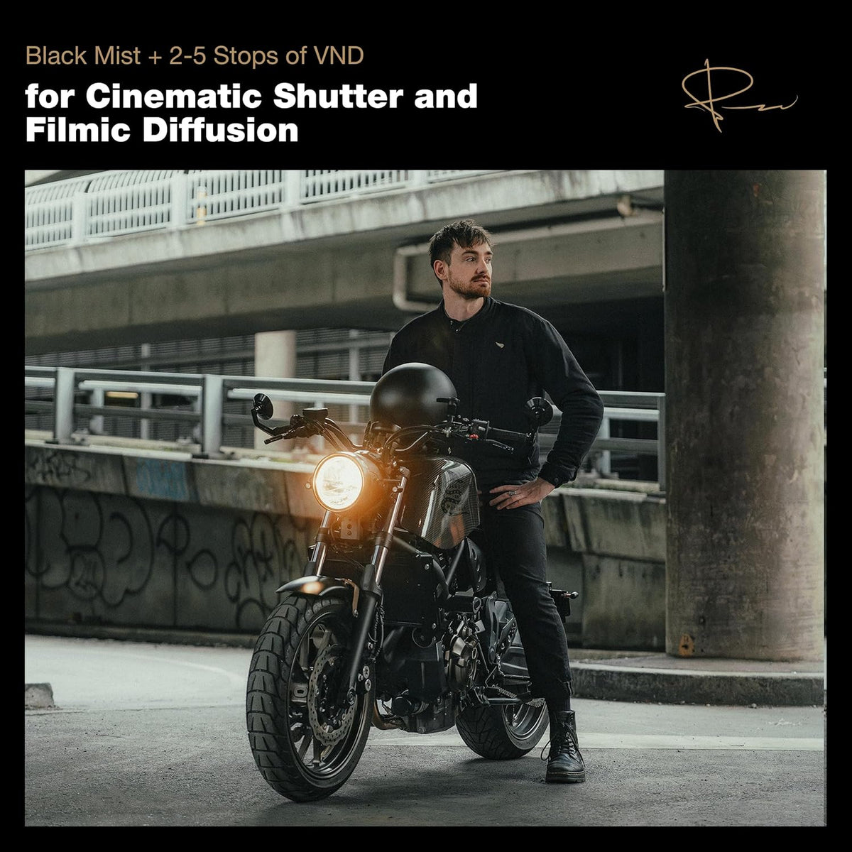 PolarPro 95mm Peter McKinnon Mist VND Camera Filter - 2-5 Stop Variable Neutral Density Lens Filter for DSLR/Mirrorless Pro Video – for Cinematic Shutter Speed Control + Diffusion