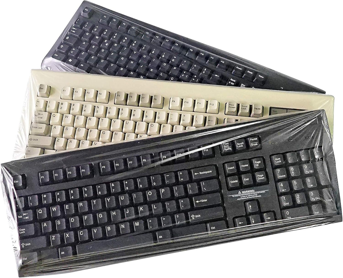 Universal Keyboard Cap by Green Onions Supply [20-Pack] – Ultra Thin 0.025mm Flat Keyboard Cover for Desktop with Numeric Keypad – Waterproof & Dustproof – Ideal for Hospital & Dental Use