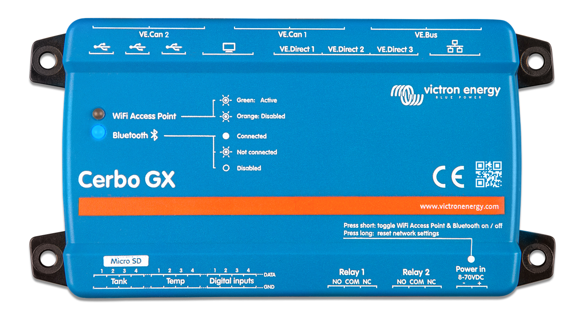 Victron BPP900451100 Cerbo GX MK2 Hardware revision 2 with two VE.Can ports
